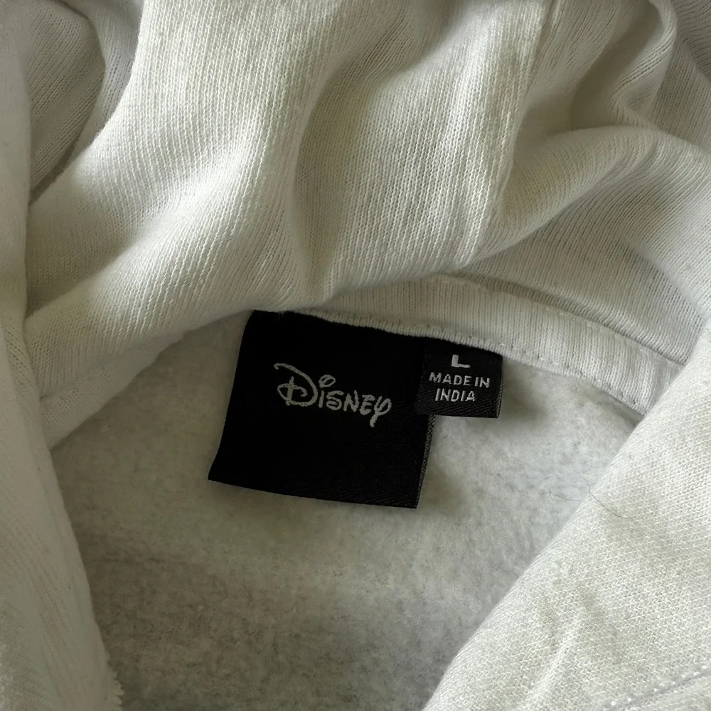 Disney‎ Nightmare Before Christmas White Pullover Hoodie Womens Large